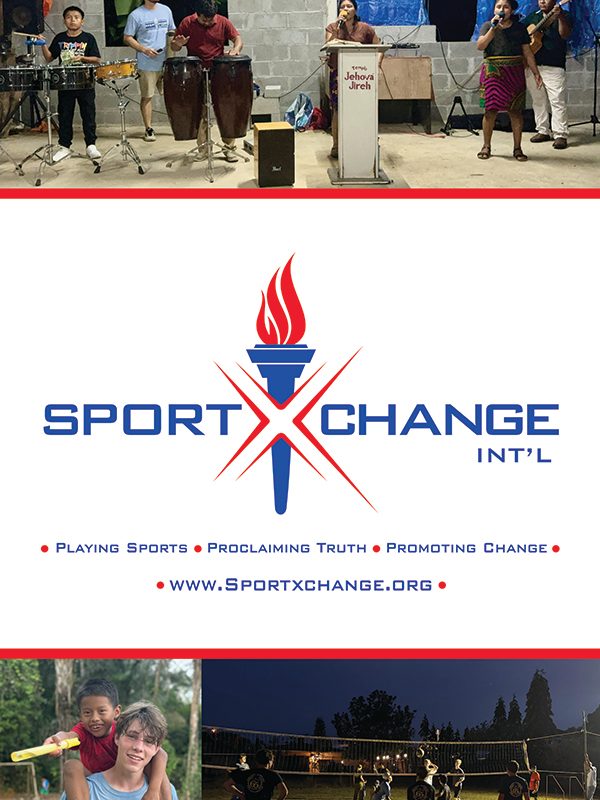 Sport X Change International banner stand